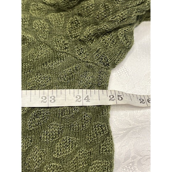 Dress Barn Green Knit Open Front Sweater Cardigan Plus Sz 1X - Picture 6 of 10